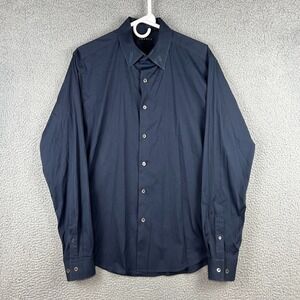 Theory Sylvain Wealth Shirt Mens size Medium Button Up Dress Business Stretch